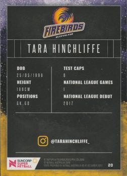 2018 Tap 'N' Play Suncorp Super Netball #20 Tara Hinchliffe Back